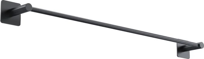 håndklædestang 55 cm selvklæbende mat sort - elements