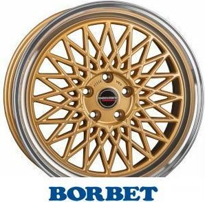 borbet b (guldfarvet, poleret)  8x17 et45 5x112 66.5