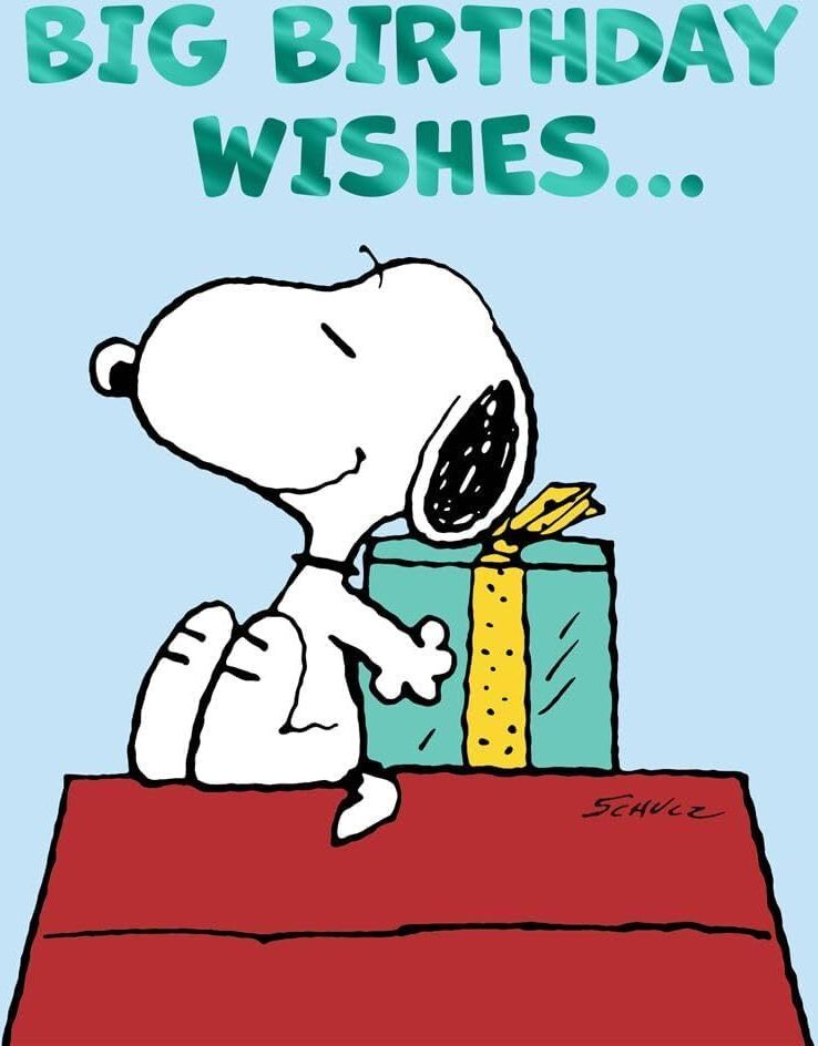 Peanuts Snoopy Big Birthday Wishes... Card