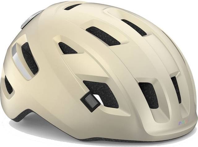 Met E-Mob Beige Hvid elcykel hjelm