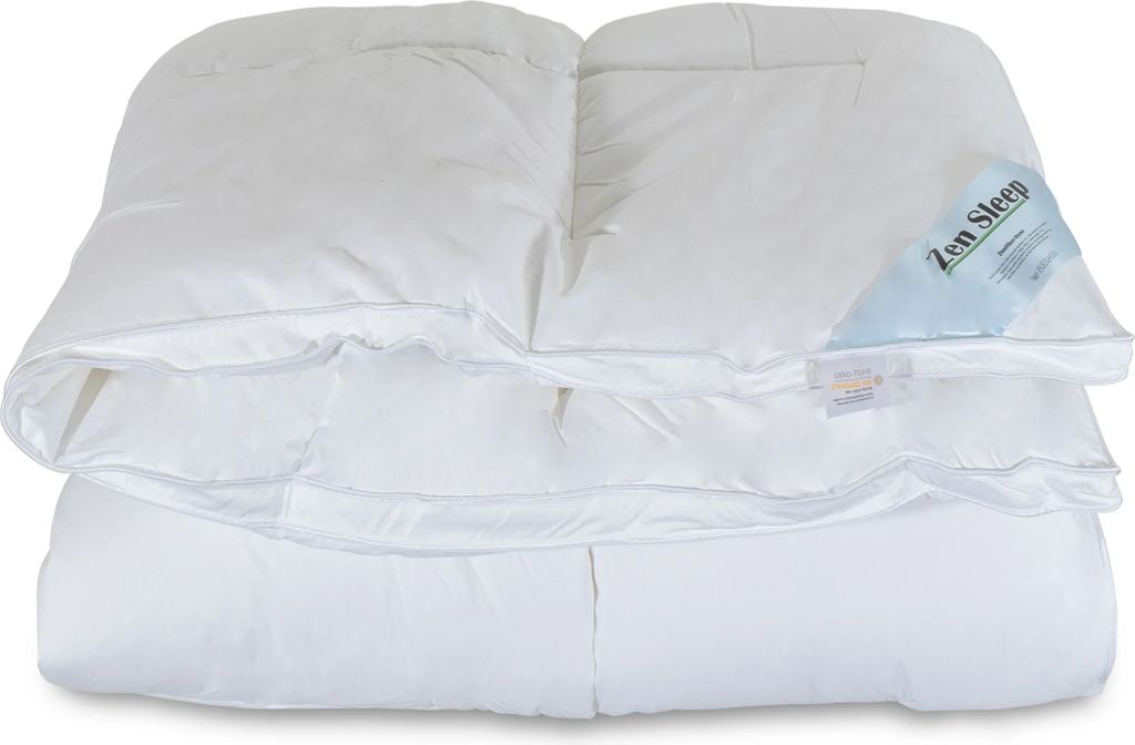 Ganzjahres-Decke 135 x 200 cm - Allergikerfreundliche Decke mit weichem Fiberdun - Fiberdun-Decke von Zen Sleep