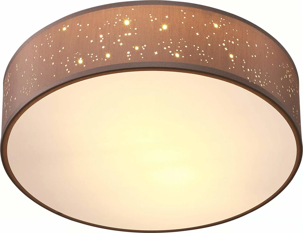 Deuba Loftslampe taupe stof