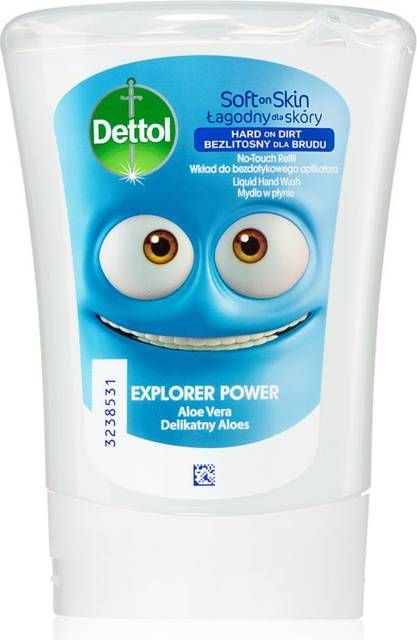 Dettol Soft on Skin Kids Explorer Power refill til berøringsfri sæbedispenser 250 ml