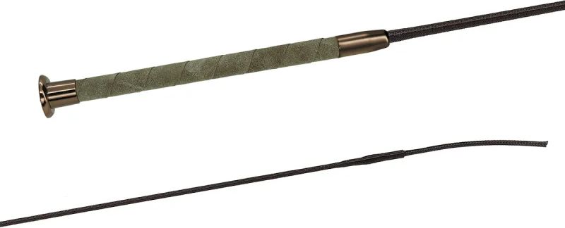 Fleck dressurpisk softtex grip - brun