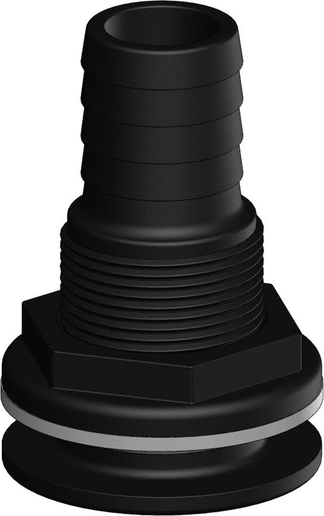 trudesign skroggennemføring sort, 2", 50mm