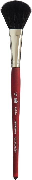 Princeton Velvetouch Syntetpensel Kort Skaft Oval Mop St 3/4