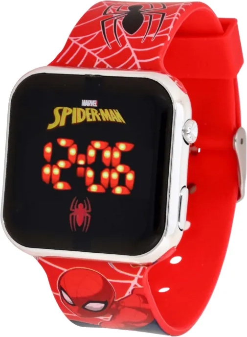 Accutime Spiderman LED P000919-A Boy 35 mm Analogt Plexiglas 20 mm