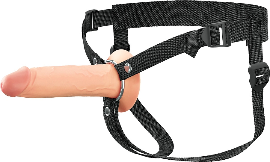 Pipedream Fantasy X-Tensions Elite 8" Silicone Hollow Strap-on Dual Density Skin
