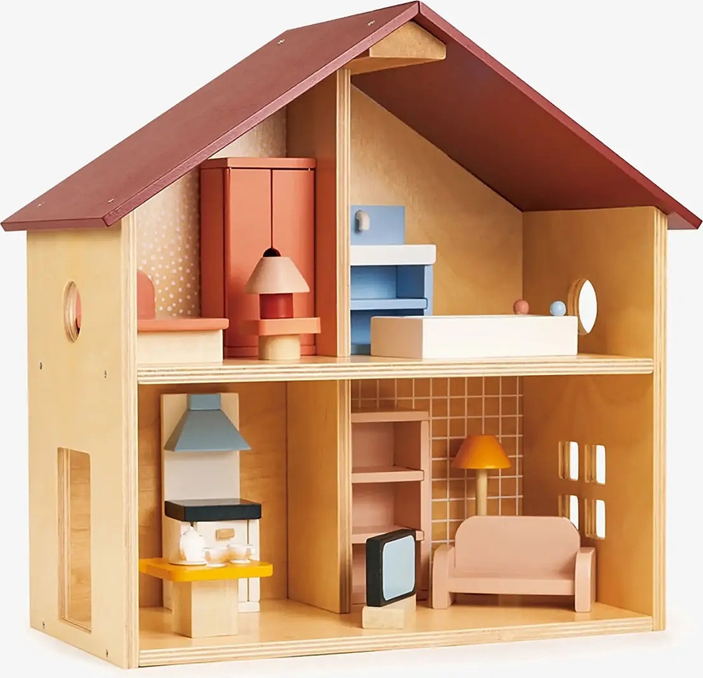 Mentari Dukkehus med møbler Poppets House