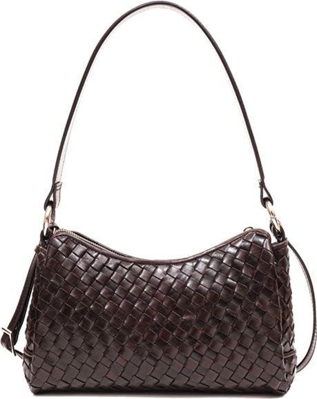 adax - salerno eleonora shoulder bag 293126 - dark brown