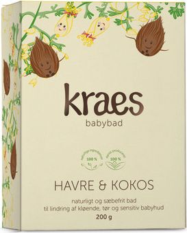 kraes babybad med havre/kokos 200 g.