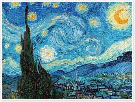 Plakat Stjernenatten - Vincent van Gogh