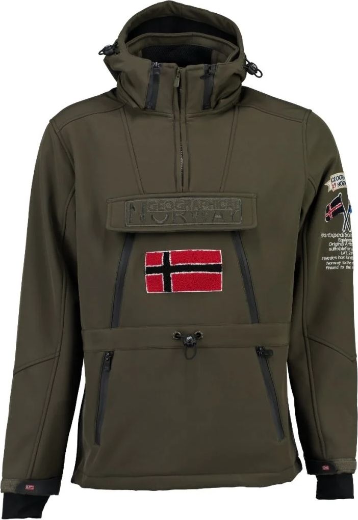 Geographical Norway Herre Anorak Softshell Jakke Tuilding - Khaki