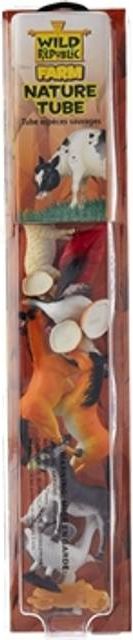 Wild Republic Tube of Farm Figurines with Playmat