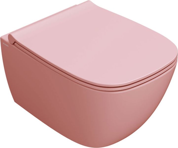 globo genesis væghængt toilet 55×36 lyserød