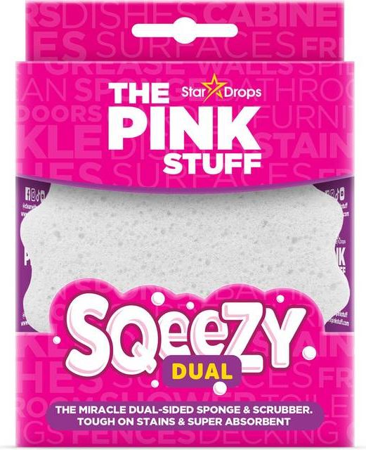 Pink Stuff Squeezy Dual Scrub Sponge