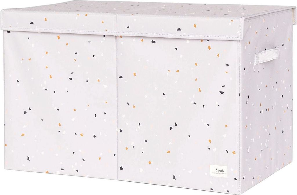 3 SPROUTS 3 Sprouts Folding Toy Chest, Terrazzo/Light Gray |Grey |39X 63X 38 cm