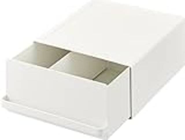Yamazaki Home Opbevaringsboks Tower Hvid Metal