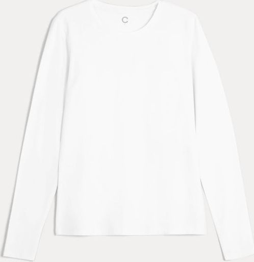 Cubus Long-Sleeved Cotton Top - White