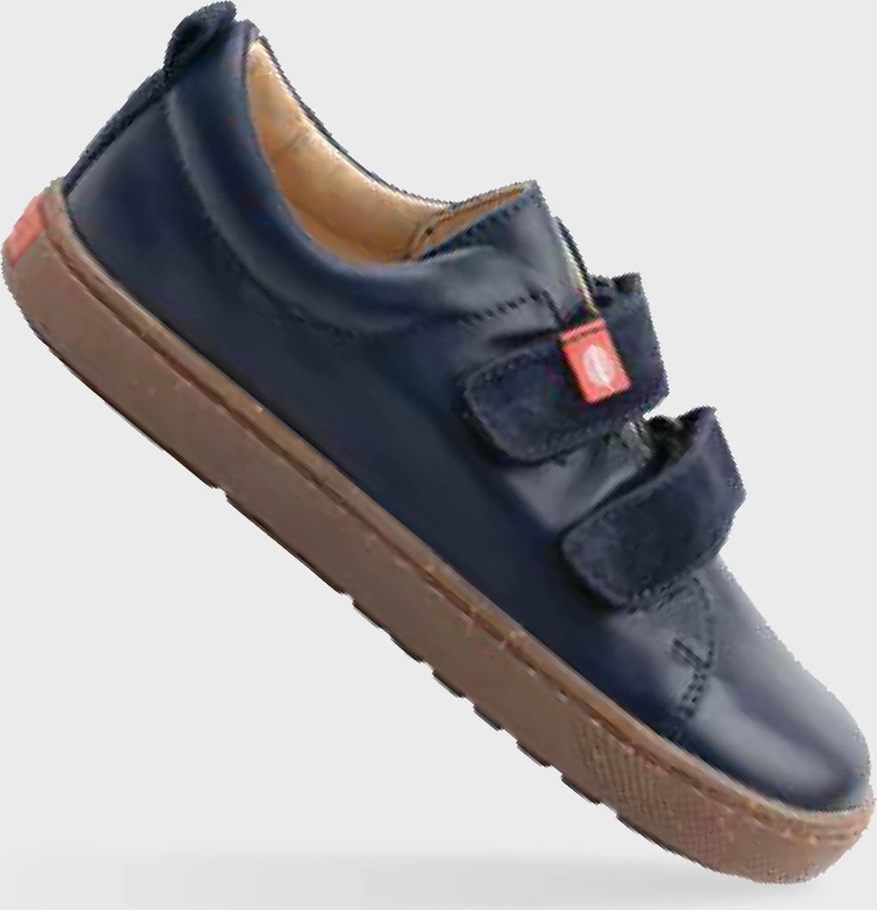 Lang.S by Tikki Harlequin Azul læder sneaker - Navyblå