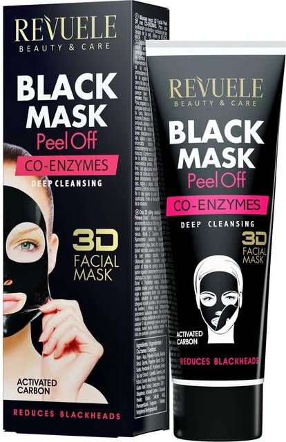 Revuele Black Facial Mask-Film with Coenzymes