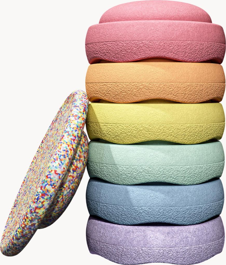 stapelstein® rainbow set pastel