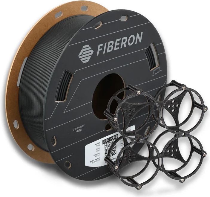 Polymaker Fiberon PETG-rCF08 Black 1.75 mm 500 g