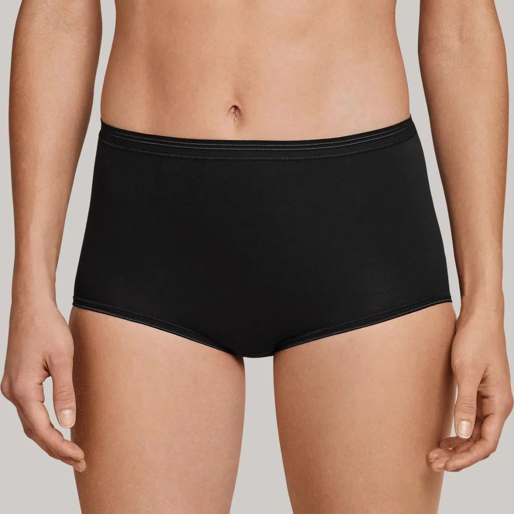 Schiesser Luxury Maxi Panties - Black