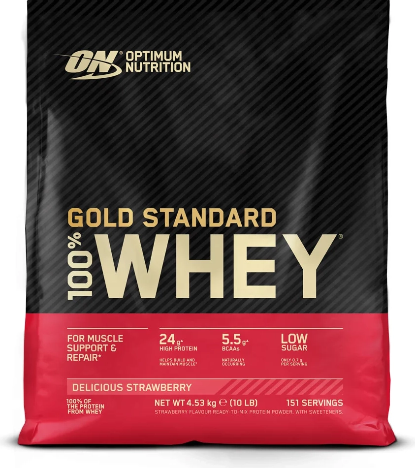 Optimum Nutrition 100% Whey Gold Std Delicious Strawberry 4.54kg
