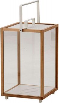 Cane-line Lighthouse Lanterne, Stor, White/Teak