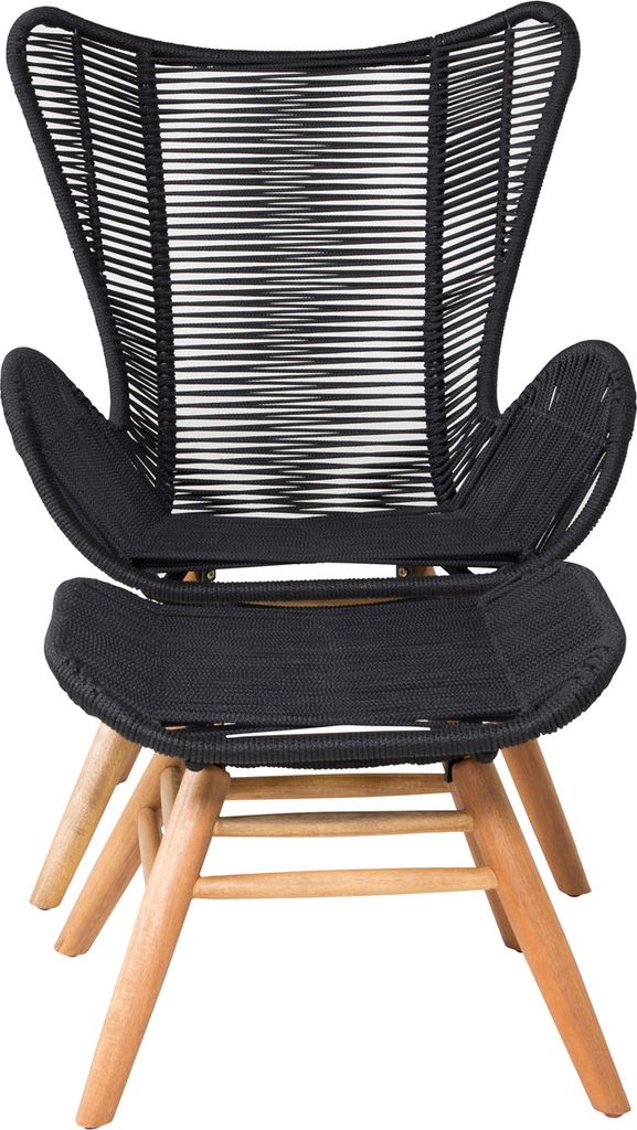 Venture Design Tingeling loungestol sort,akacie.