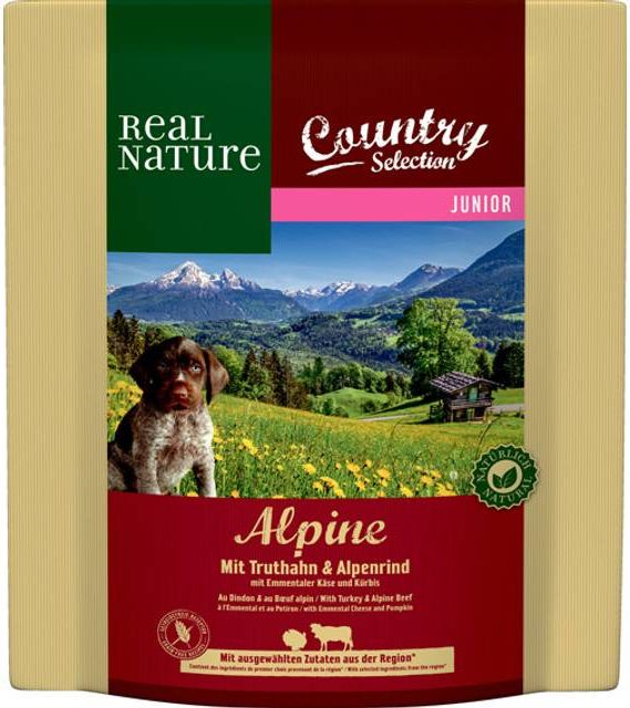 REAL NATURE Country Selection Junior Alpine Truthahn & Alpenrind 1 kg