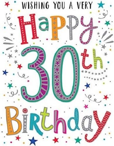 Dazzles Wishing You A Very Happy 40th Birthday Card. Male or Female Card