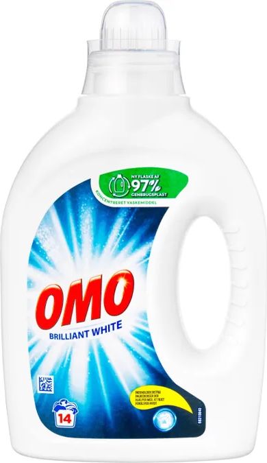 vaskemiddel flydende white, omo