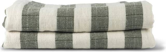 Sagaform Emilie Throw 130 x 170 cm Green-White Blankets Green, White (170x130cm)