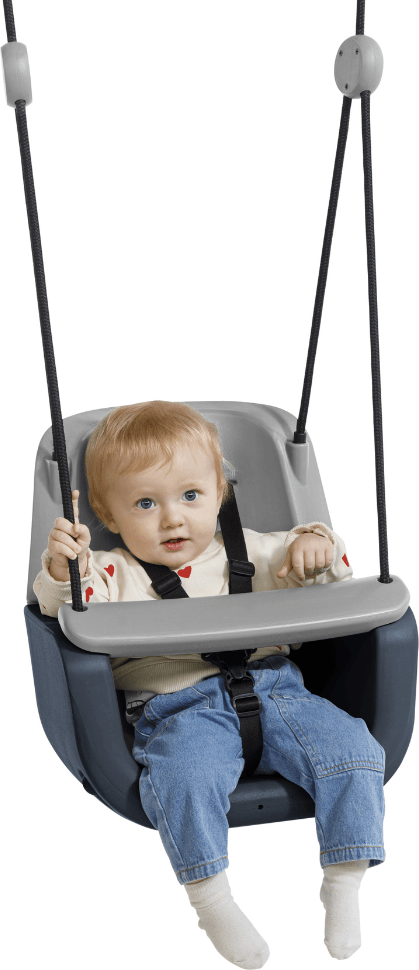 Dice 3-i-1 Babyhuske Antrasitt Svart Tau