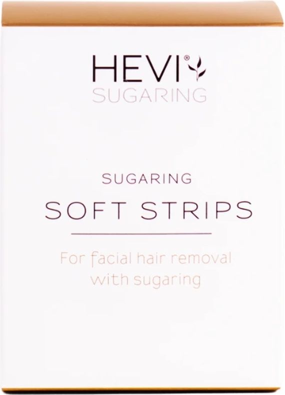 hevi sugaring soft strips to the face