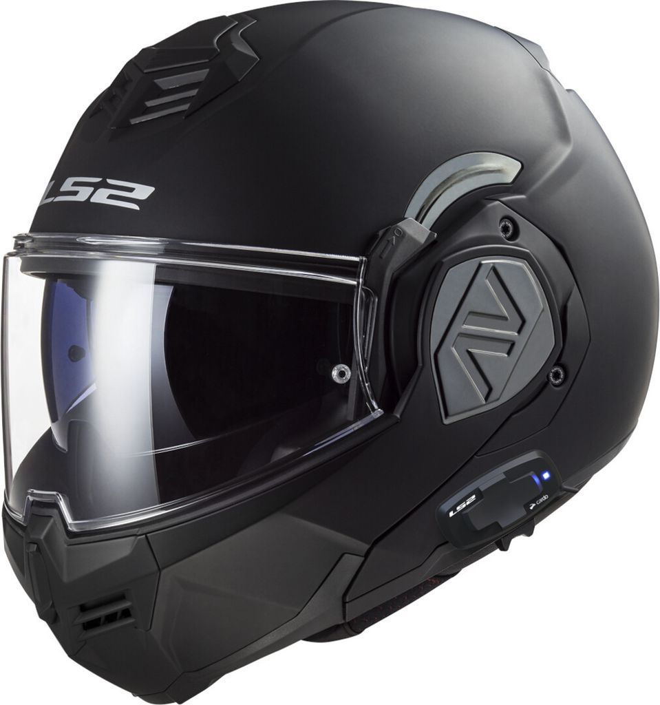 LS2 FF906 Advant Solid Matt Black Modular Helmet With UCS Black