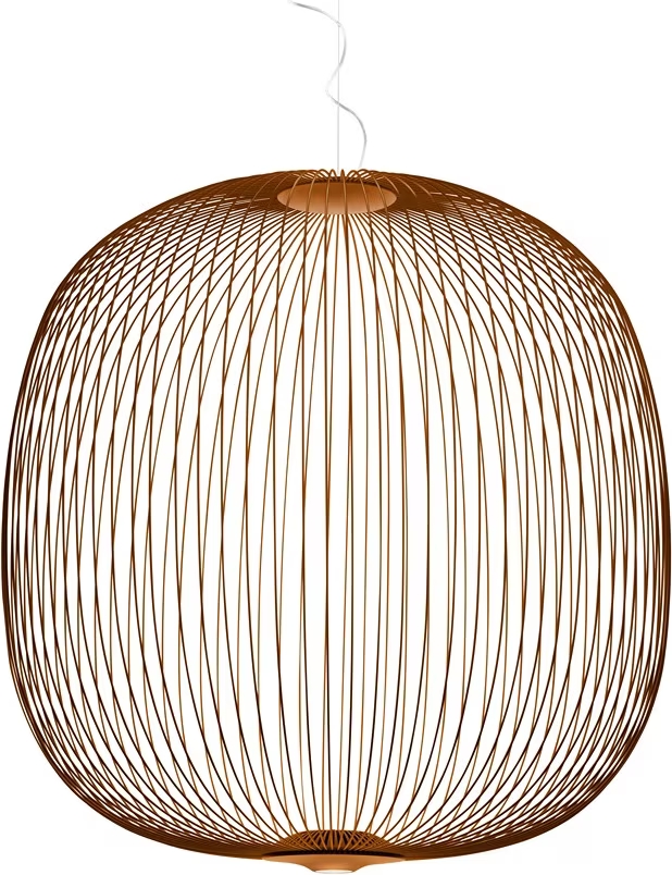 spokes 2 large led pendel dæmpbar kobber - foscarini