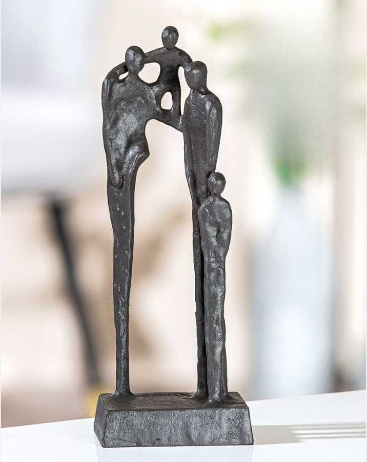 Skulptur, Familien er hjertets hjem, 23 cm
