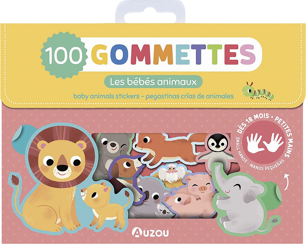 auzou - my first stickers 100 pcs - baby animals