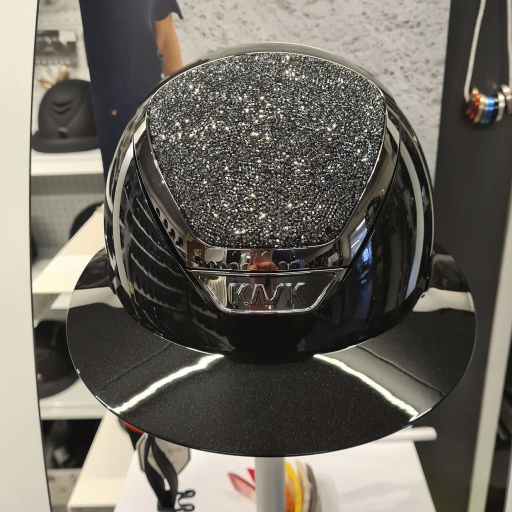 kask star lady vg11 pure shine black - crystal swarovski midtnight antracite 1