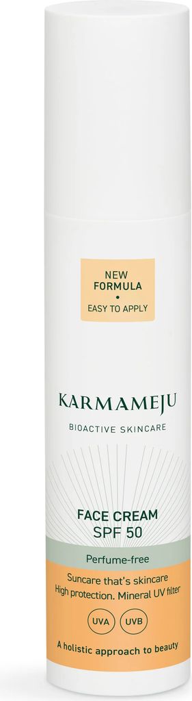 karmameju solcreme til ansigtet spf 50 | parfumefri