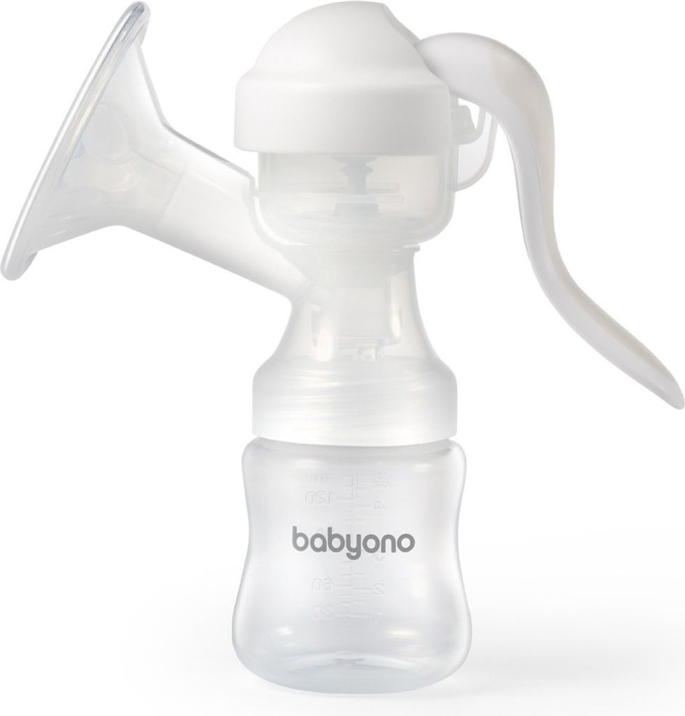 BabyOno Anatomy Manuel Brystpumpe Hvid
