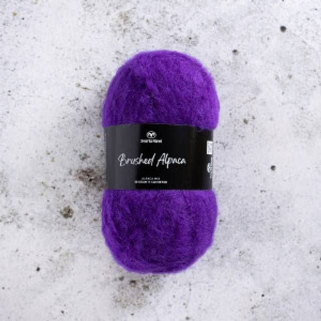 Brushed Alpaca garn 50g Galactic Odyssey (22) Svarta Fåret