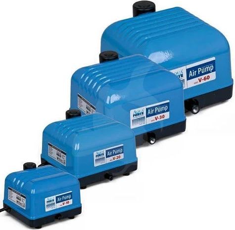 AquaForte Hi-Flow V-60 Luftpumpe Aluminiumgehäuse 35 Watt