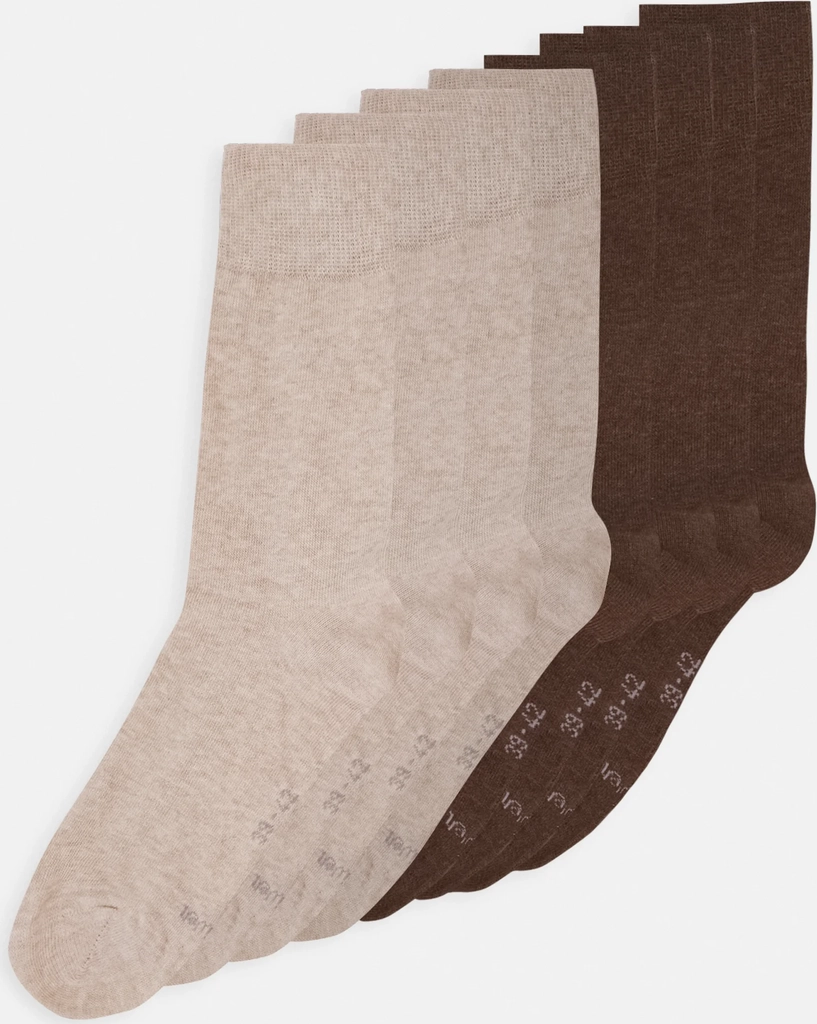 s.oliver online unisex essential 8p - strømper - nature melange
