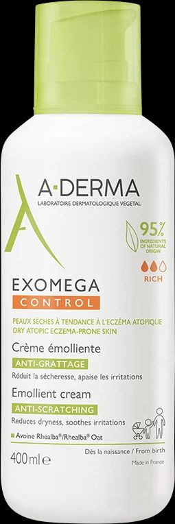 a-derma exomega control cream fuktighetskrem 400 ml