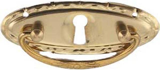 møbelgreb 0271 messing poleret med lak 78x28 mm