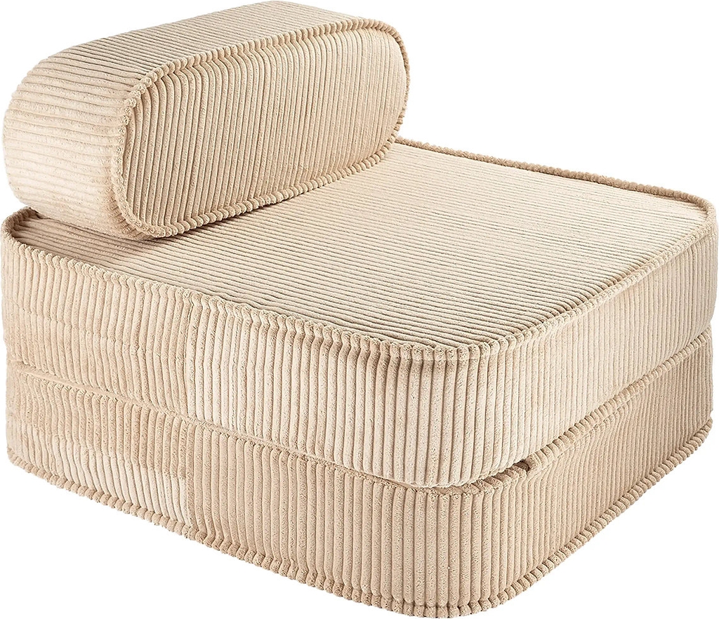 Wigiwama Flip Chair Corduroy - Cream - 65X 60X 25CM